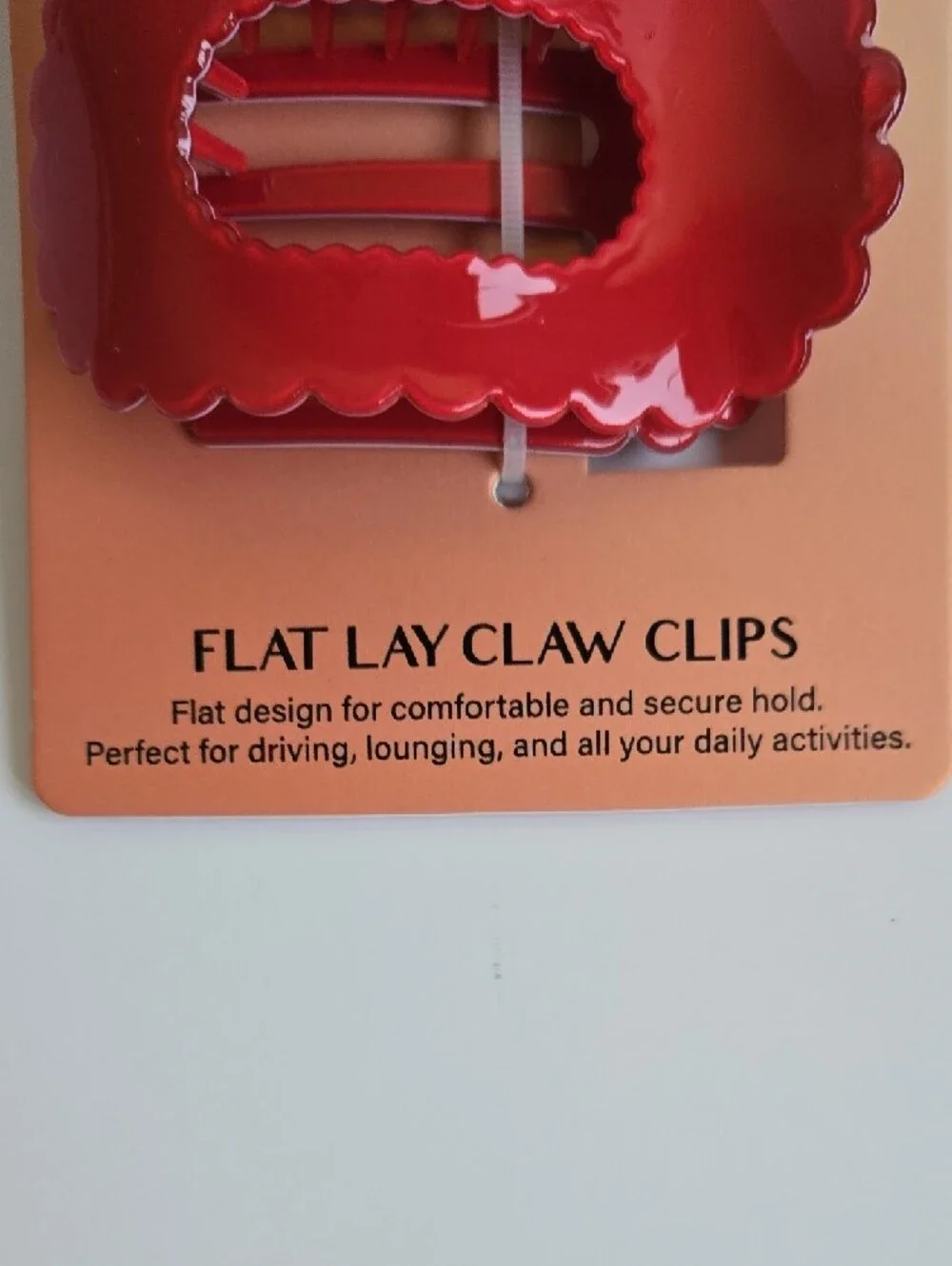 piper.k Cherry Pink & Red Flat Lay Claw Clips NWT🍒